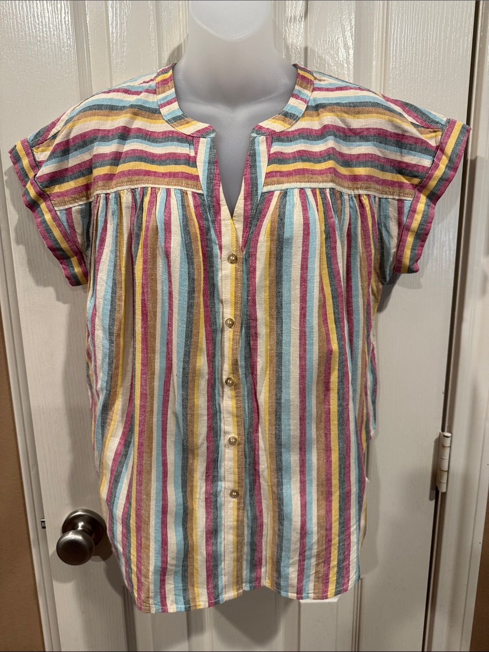 Lou & Grey for Loft Short Sleeve Top. Sz XS